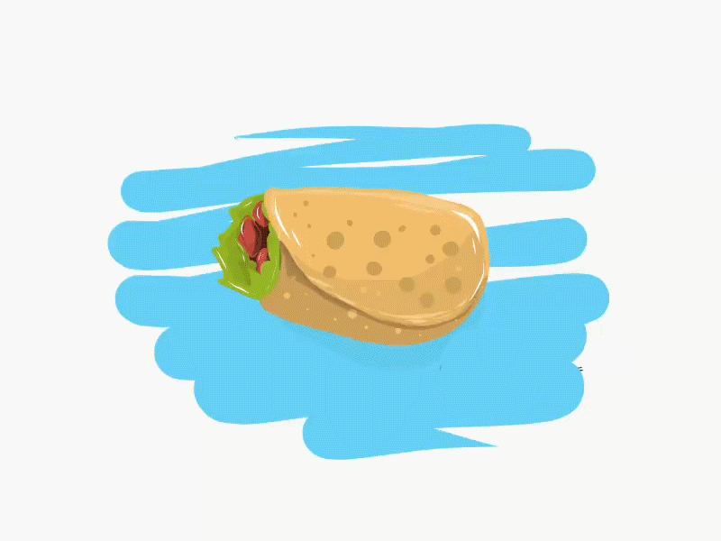 Kebab Illustrations Process breat food gif icon illustration kebab lettuce meat