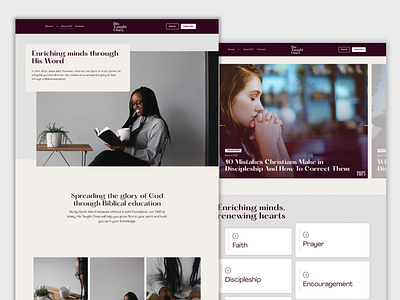 Christian Blog Design and Template - His Taught Ones