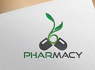pharmacy logo bio pharmacy illustration logo medical logo minimal logo design natural logo pharmacy logo vector