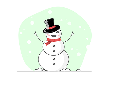 Snow man figma illustration snowman