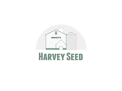 Harvey Seed branding illustration logo seed