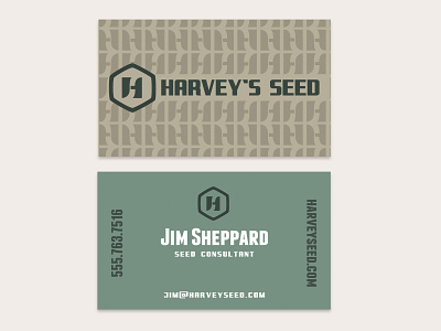 Business card for a seed company