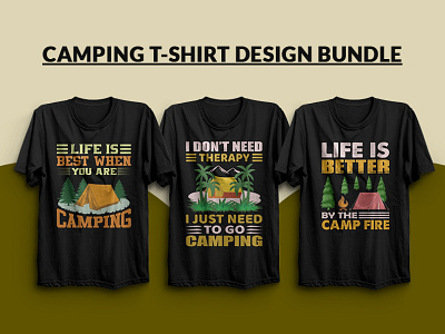 Download Camping T Shirt Design Bundle By Subroto Roy On Dribbble