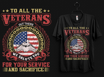 Veterans T-Shirt Design art design custom t shirt free mockup illustration solider t shirt t shirt design usa t shirt veteran t shirt vintage t shirt
