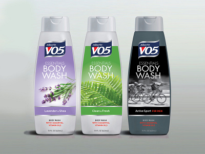 Alberto VO5 Essentials Bodywash branding packaging design