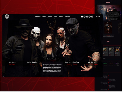 Website of a music group from Moscow adobe photoshop branding design figma tilda ui web webdesign