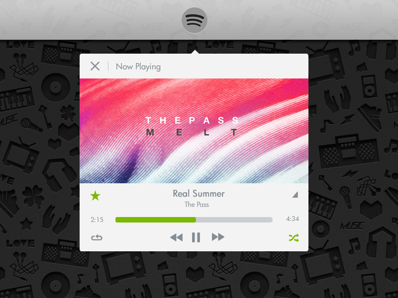 spotify widget windows