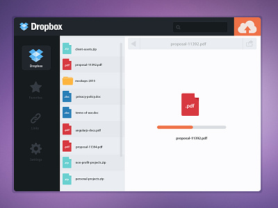 Dropbox design dropbox files flat icons osx ui ui design user interface