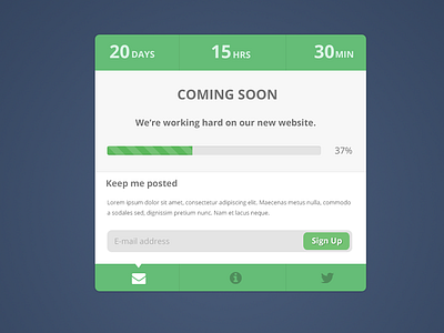 Coming Soon by Jason Kendall on Dribbble