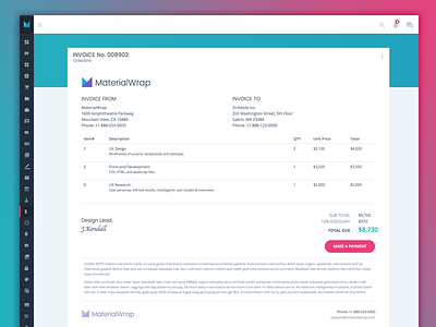 Invoice Web App