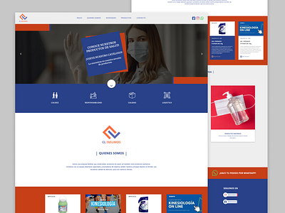 CL Insumos website concept graphic design landpage medic ui ui design ux uxui web web ui website