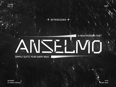Anselmo Techno Font branding design font font design fonts future futuristic minimal modern sci fi techno technology typeface typography web