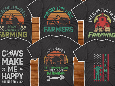 Farmer and local t-shirt design