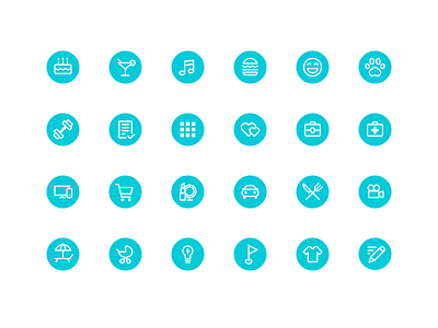 SmitNote Icons app categories icons iconset ios mobile organizer