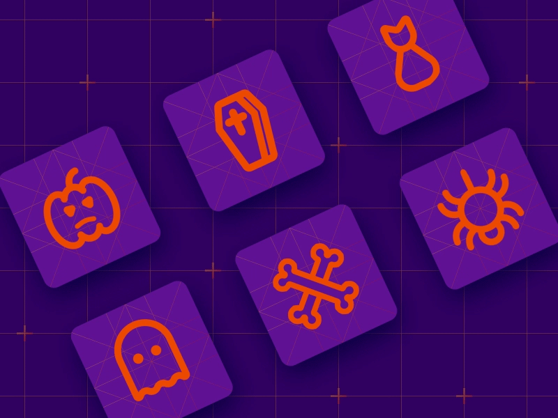 Halloween 2018. Icons pack. blackcat bones design free freebie ghost graphicdesign halloween halloween design icon illustration pumkin typography ui