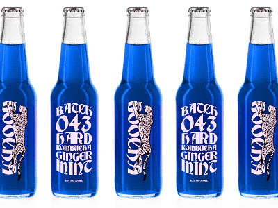 Boocha Hard Kombucha beverage branding can design kombucha packaging