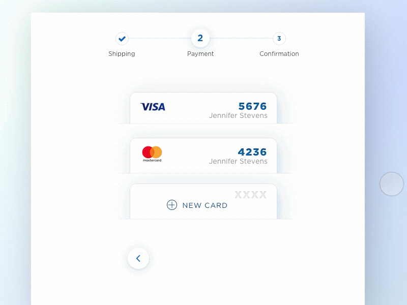 Credit Card Checkout animation dailyui ui userinterface ux uxui