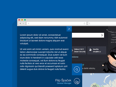 Flat References Widget browser flat web website