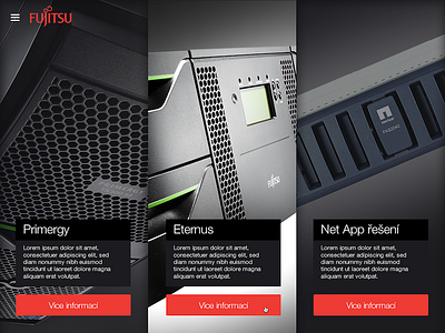 Fujitsu flat web website