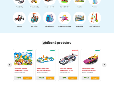 Toy store ecommerce shop toys web website