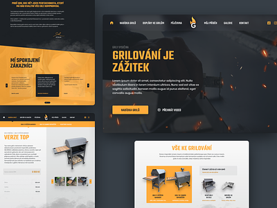 Grily Vysočina web webdesign website