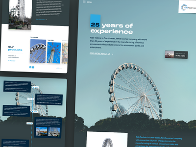 Ferris Wheels manufacturer ui web webdesign website