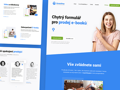 Chytrý prodejní formulář SimpleShop design ui web webdesign website