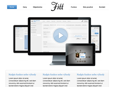 FiTT - website for webapp minimal web website