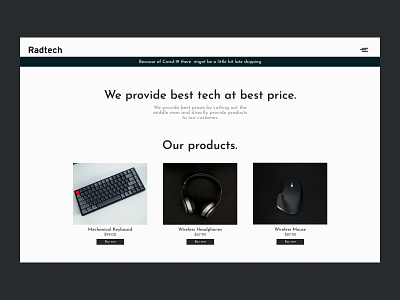Radtech website branding design ecommerce graphic design illustration logo minimal minimal design modern site tech ui web website website design