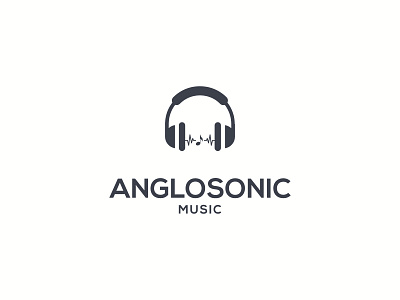 Anglo sonic Logo Design design graphic graphic design icon illustration illustrator logo logo design minimal minimalist logo music music logo music player vector