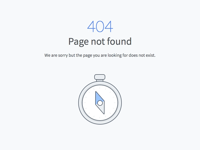404 Error page animation