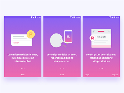 Onboarding illustration Cards