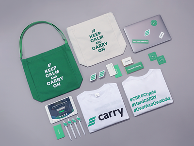 Carry Protocol blockchain branding goods identity design