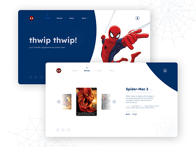 Concept Website Design for Spider-Man