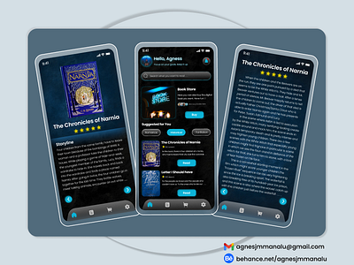 Book Reference App app application black blue book bookapp dark darkmode dribbble graphic design newbie ui uidesign uitrend uiux userinterface