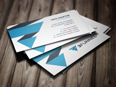 3Funnel Business Card brand identity branding business card