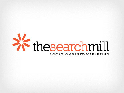 The Search Mill black branding logo marketing orange seo