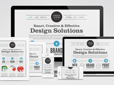 Responsive Design adaptive black grey modern responsive vintage web web design