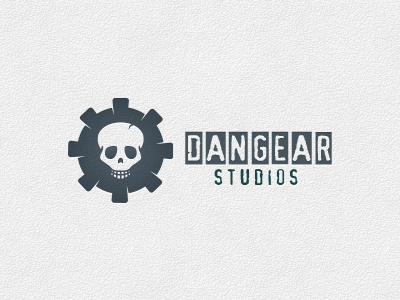 Dangear Studios - Logo Template cog danger logo dark logo evil evil gear factory fear gear ghost industry skull logo studio