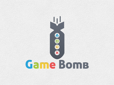 Game Bomb - Logo Template application army bomb bomb logo branding explosive logo game gaming military multicolor logo rdx tnt