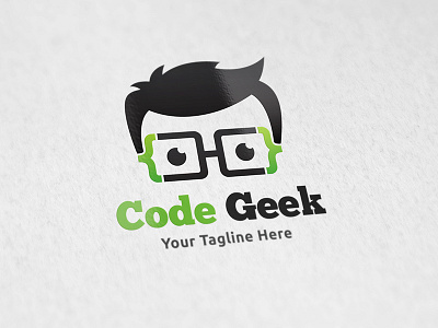 Code Geek code logo developer geek logo nerd programmer web developer