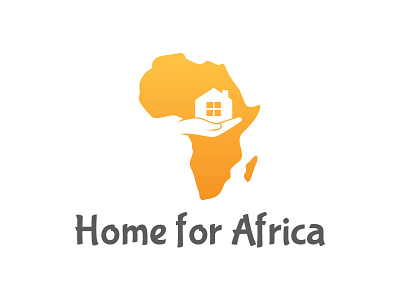 Home For Africa africa logo care charity hand home house mortgage property real estate
