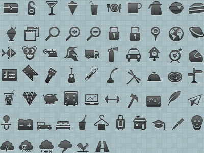 Work in progress icons pictogram vector