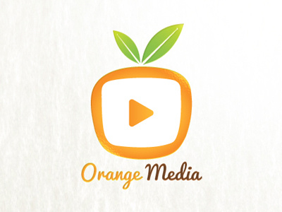 Orange Media abstract fruit logo media orange tv