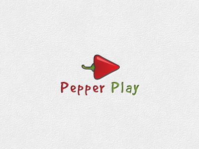 Pepper Play - Logo Template chilly media logo pepper pepper play play play logo red chilly logo spicy