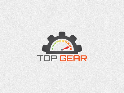 Top Gear - Logo Template acceleration auto logo cog dashboard gear gear logo racing logo speed top