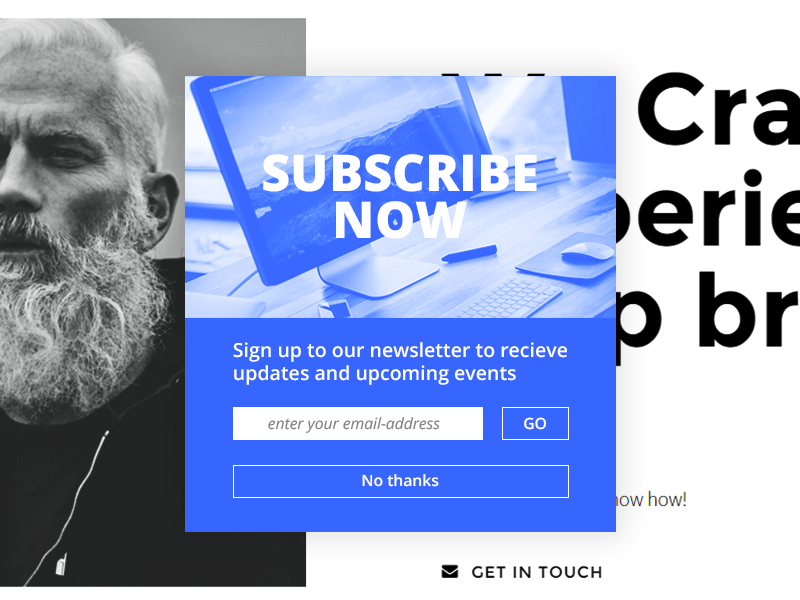 Newsletter sign up