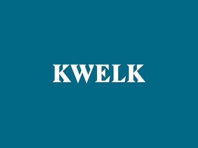 Kwelk Logo branding kwelk logo logotype typography