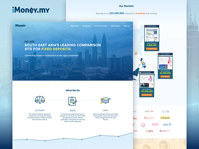 iMoney Group Redesign banking comparison corporate design financial fintech illustration imoney ui website