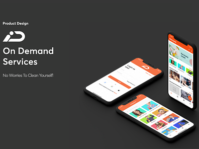 On demand services app design conceptdesign design service app ui